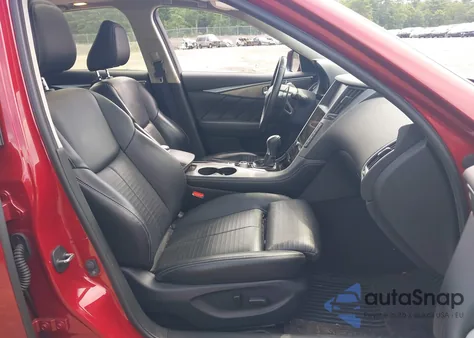 2016 Infiniti Q50 3.0T Red Sport 400 from USA, damaged, VIN JN1FV7AR0GM450657